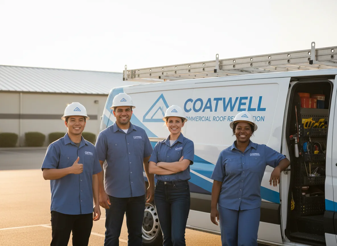 Commercial roof coating company in Becket, MA