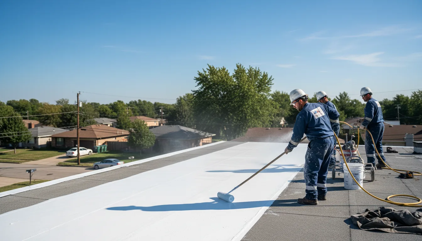 Commercial roof coating in Becket, MA near me